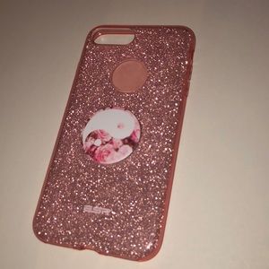 Pink glitter iPhone 7/8 plus case